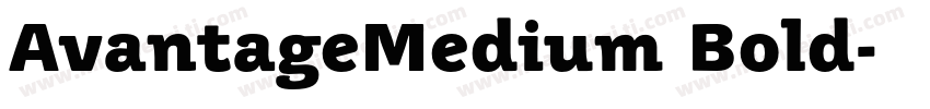 AvantageMedium Bold字体转换
